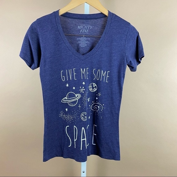 Give Me Some Space Size Small Planets Astrology Solar System Graphic Tee Boho - Picture 1 of 5